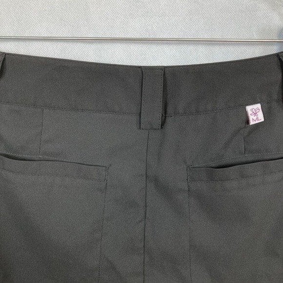 Maggie Lane Skort Womens Sz 6 Black Golf A Line Mini Skirt Stretch Zip Pockets - Picture 8 of 8